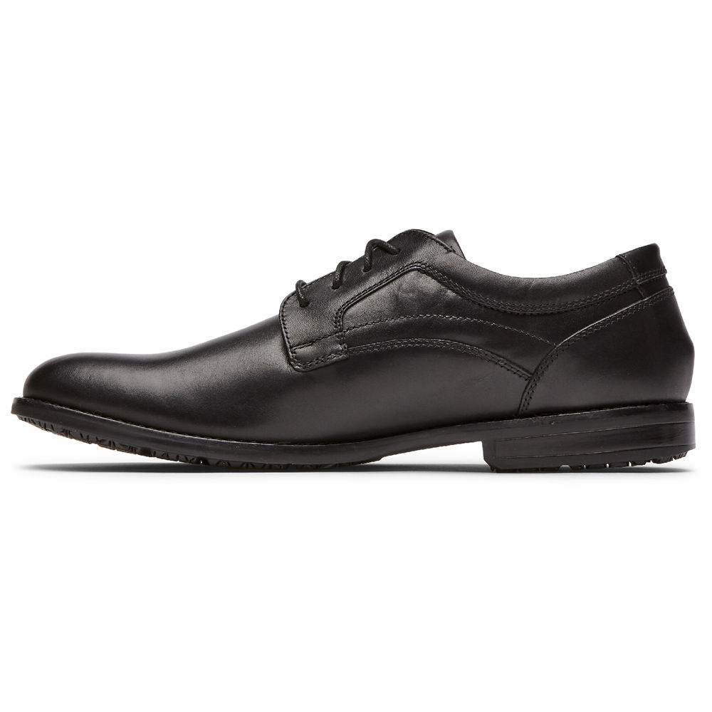 Rockport Mens Mykel Plain Toe - Oxfords Black - JXL753612